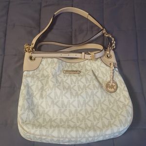 Michael Kors Vanilla PVC purse/crossbody